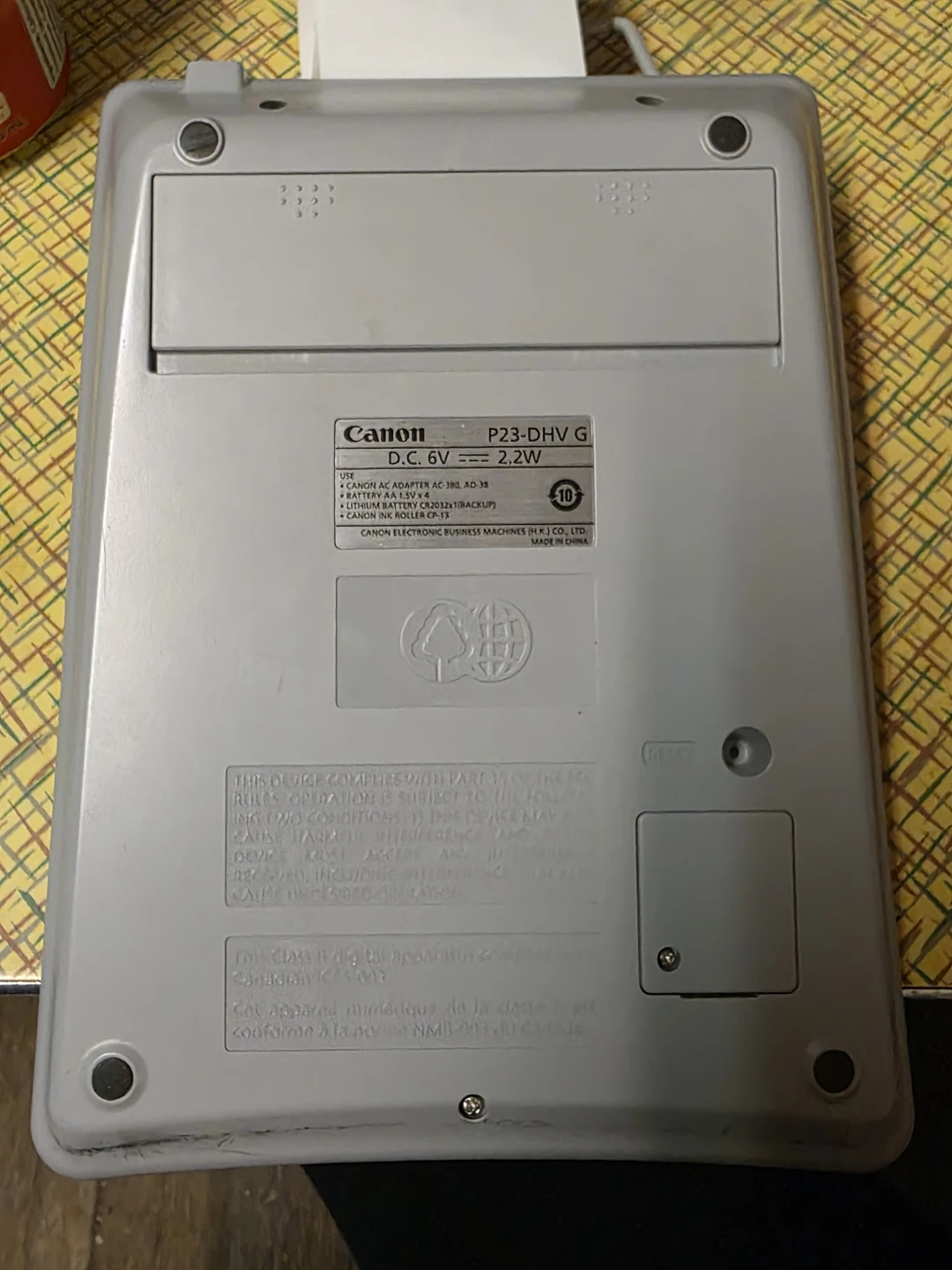 Incomplete Canon P23-DHV G Printing Calculator - photo 2