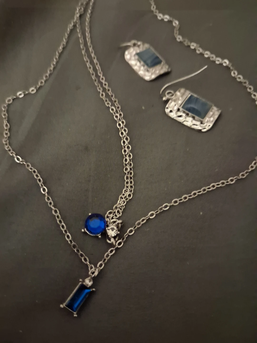 Blue Stone Jewelry Set