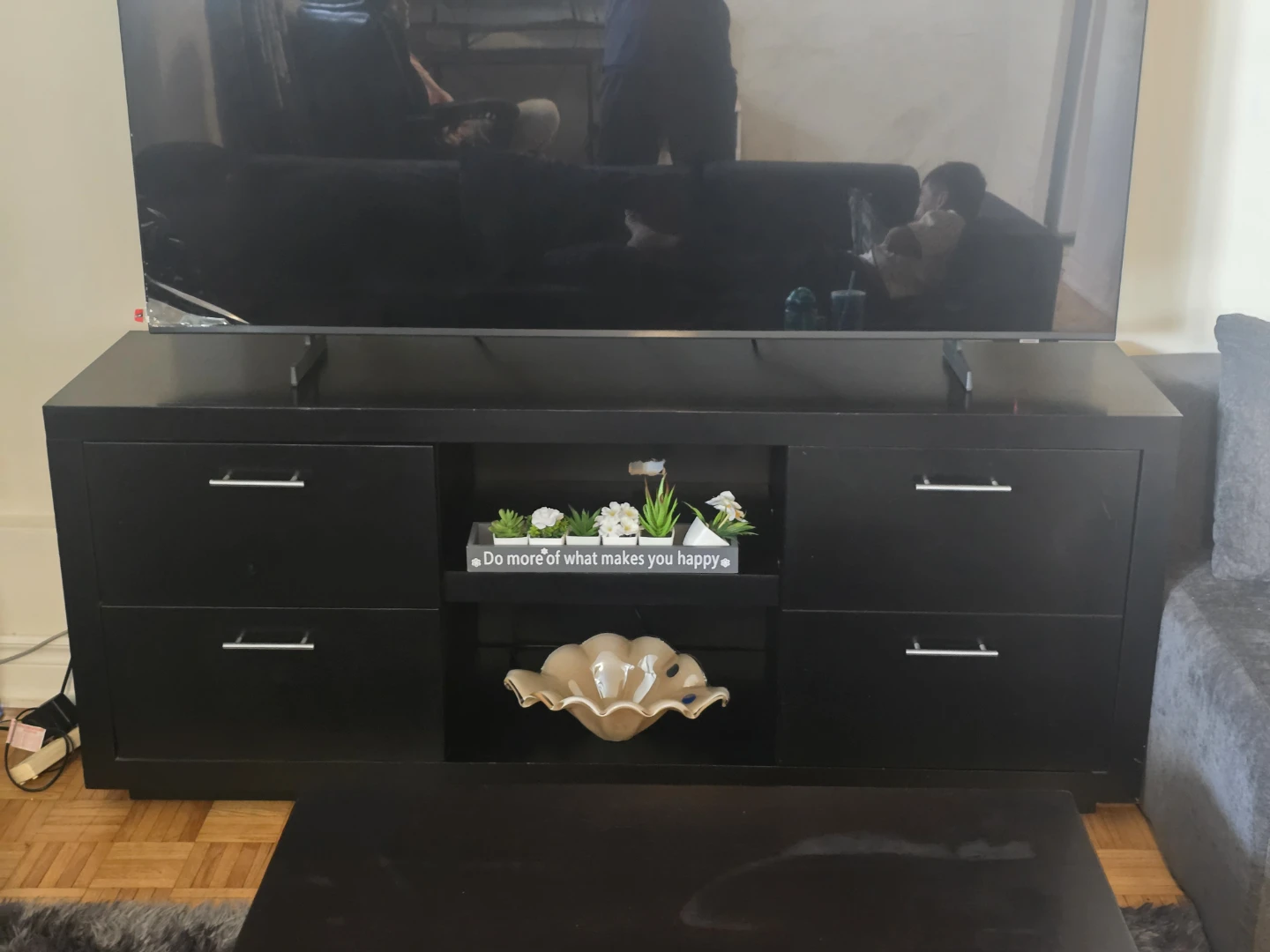 Black TV Stand / Media Console for Sale 🖤