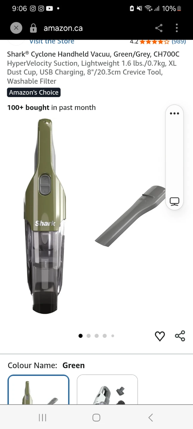 Shark® Cyclone Handheld Vacuum - photo 4