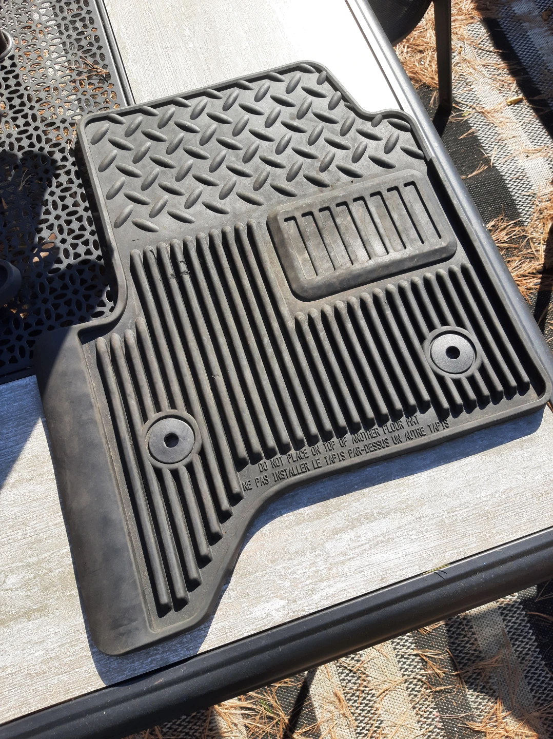 Set of Black Rubber All-Weather Floor Mats Sierra Silverado