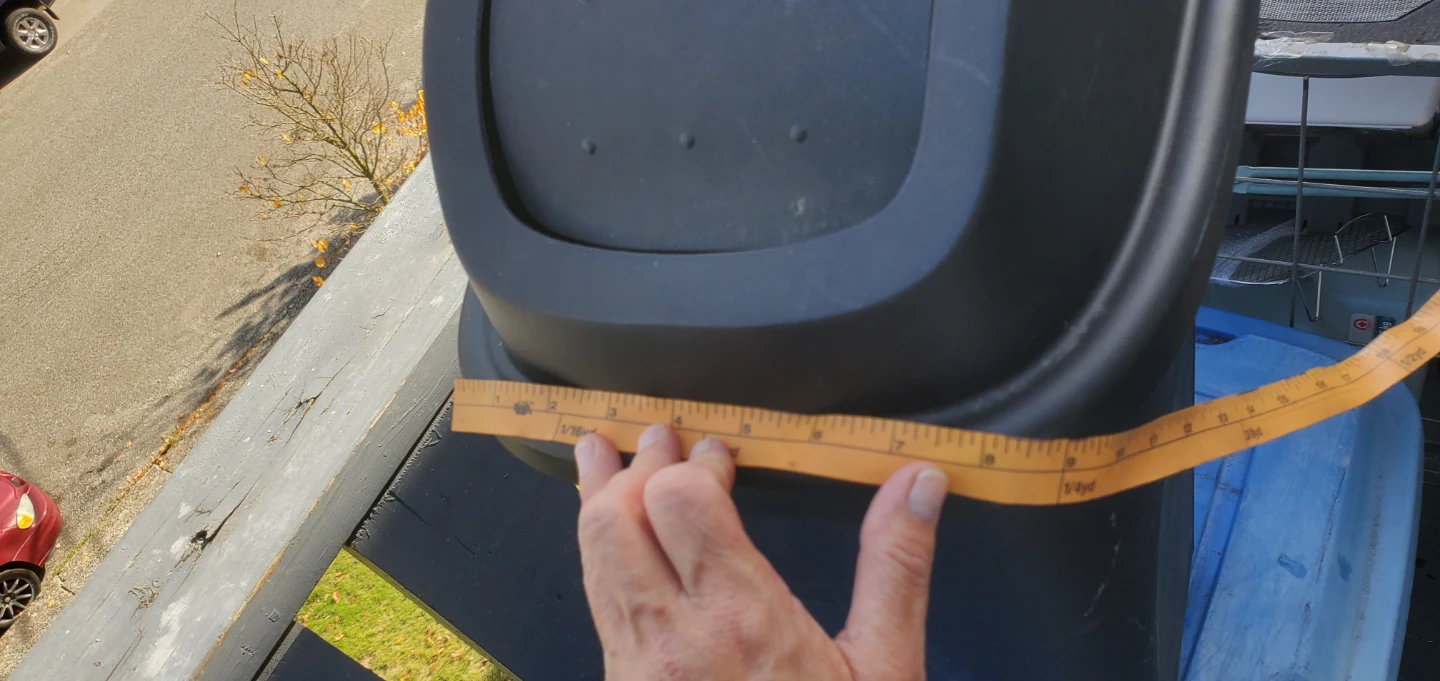 Black swing-top waste bin - photo 3