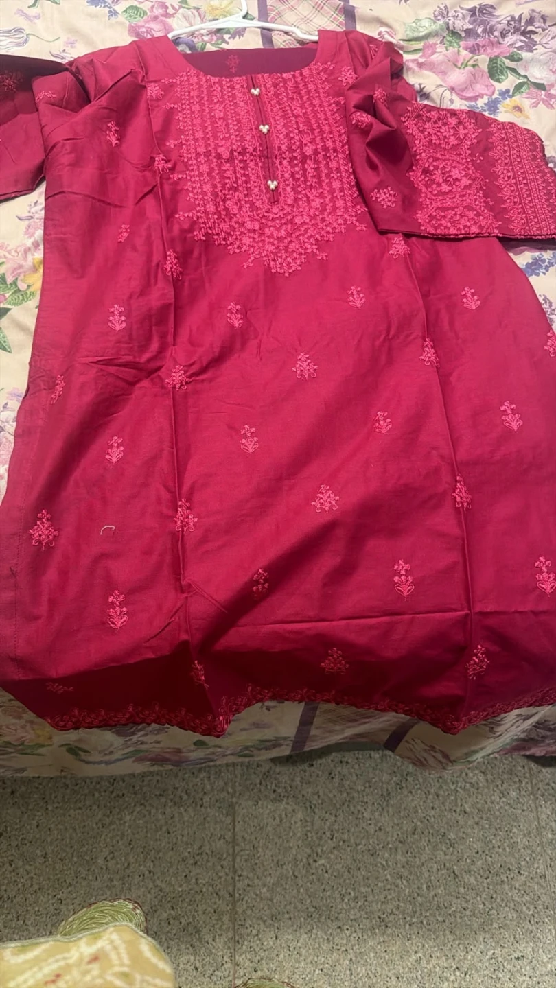 Cotton Margenda Embroidered Three-Piece Suit - photo 2