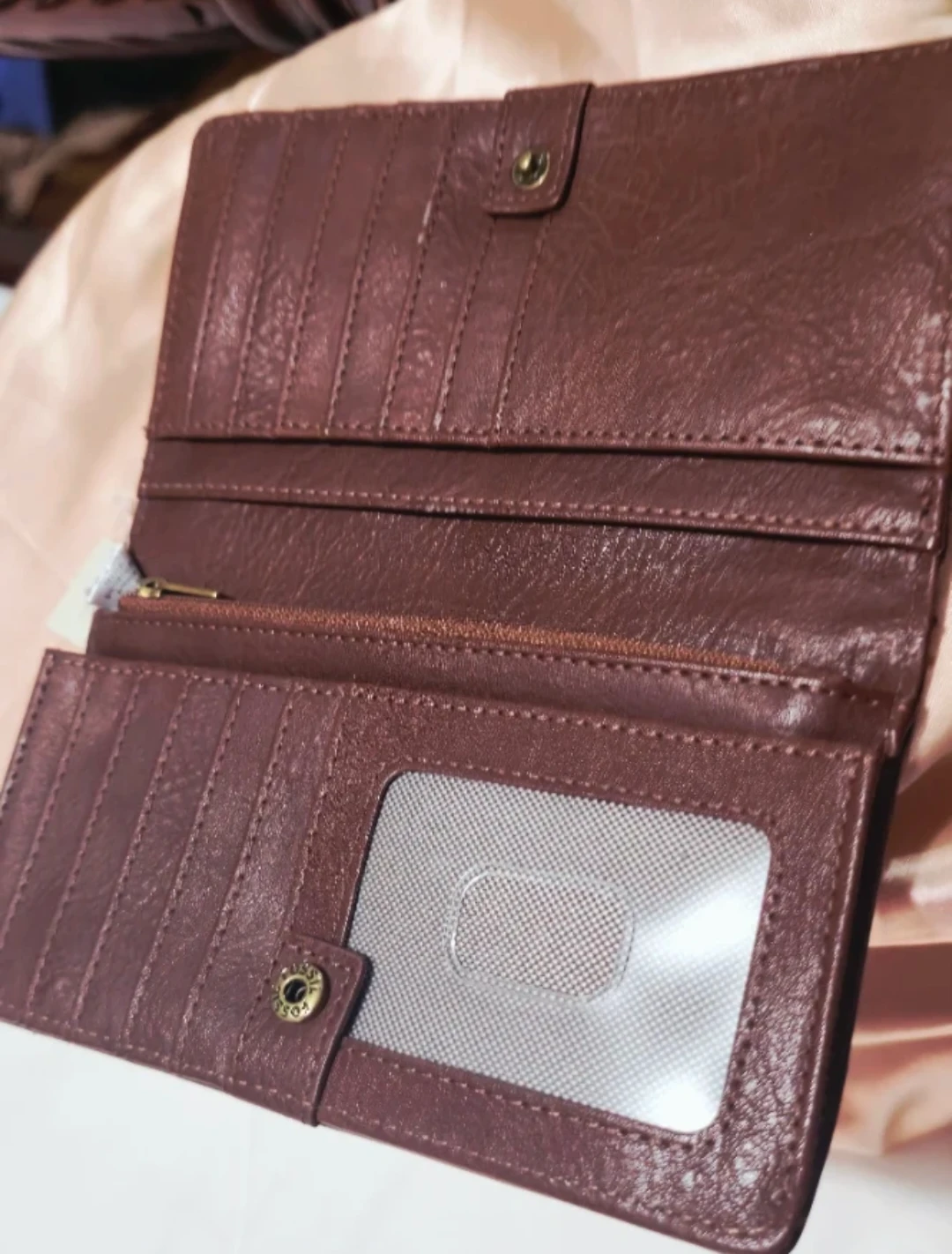 Fossil Leather and Suede Wallet - photo 5
