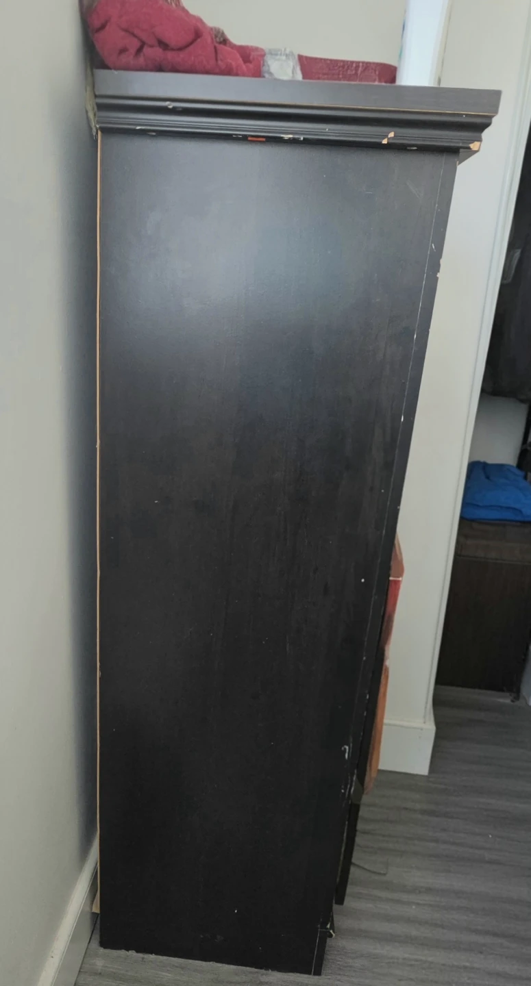 Black Five-Drawer Dresser - photo 2