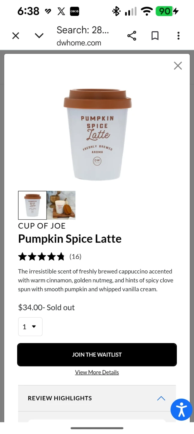 NEW! Pumpkin Spice Candle