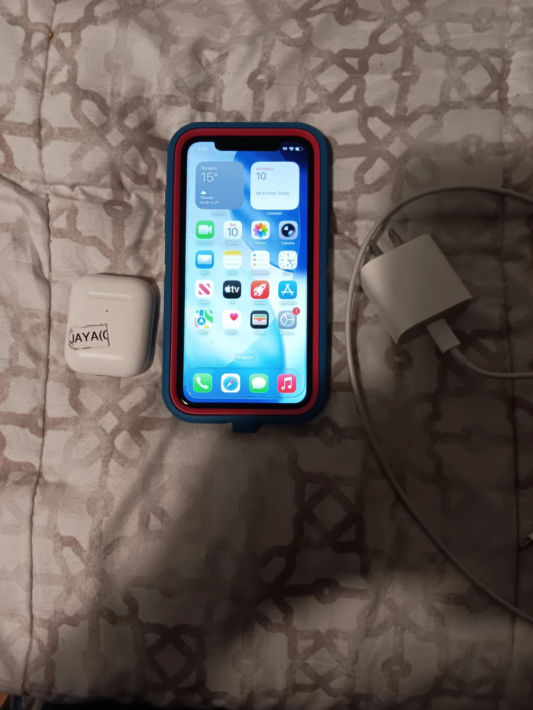 Apple iPhone 11 ,Airpod and charger..small power bank