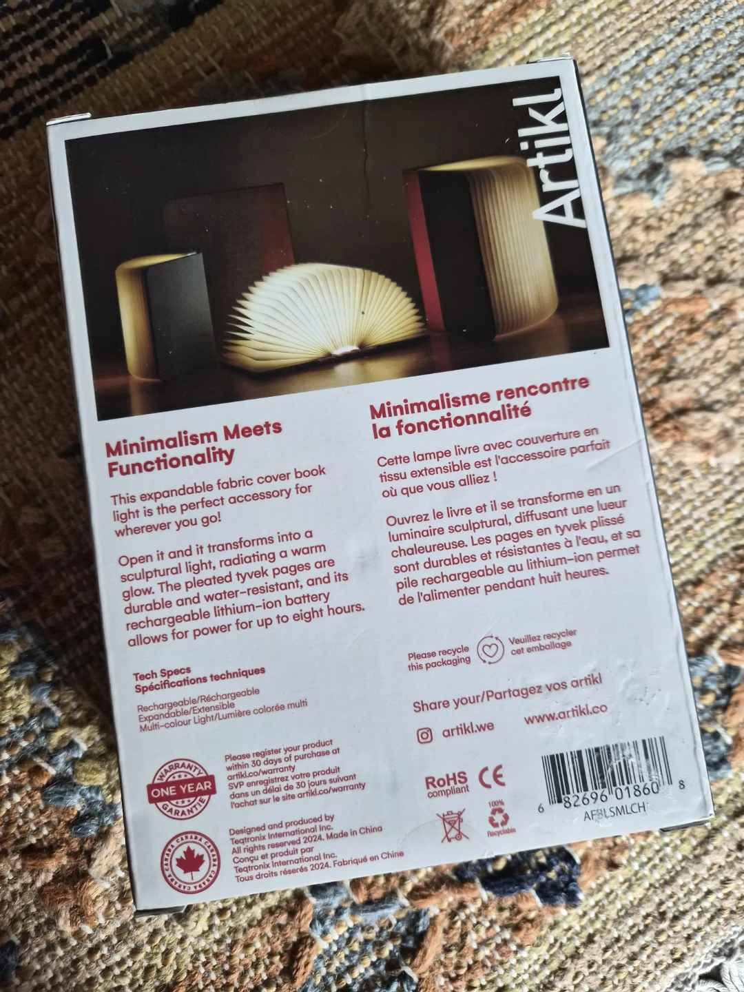 Artikl Fabric Cover Book Lamp - photo 2