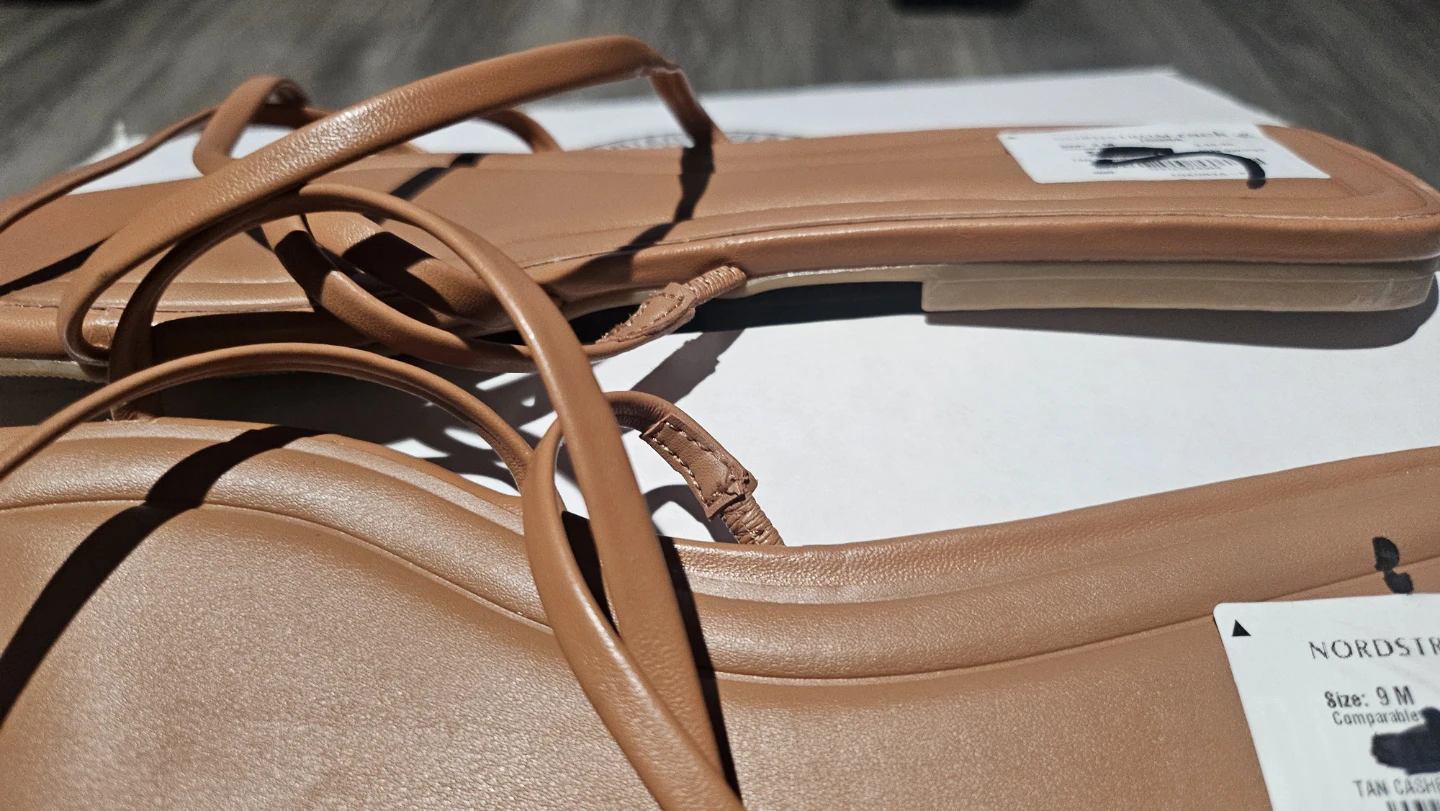 Open Edit Tan Strappy Sandals - photo 4