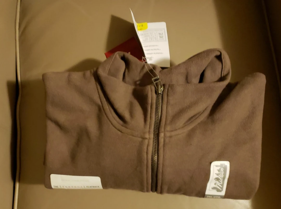 Midtown Brown Full-Zip Sweater