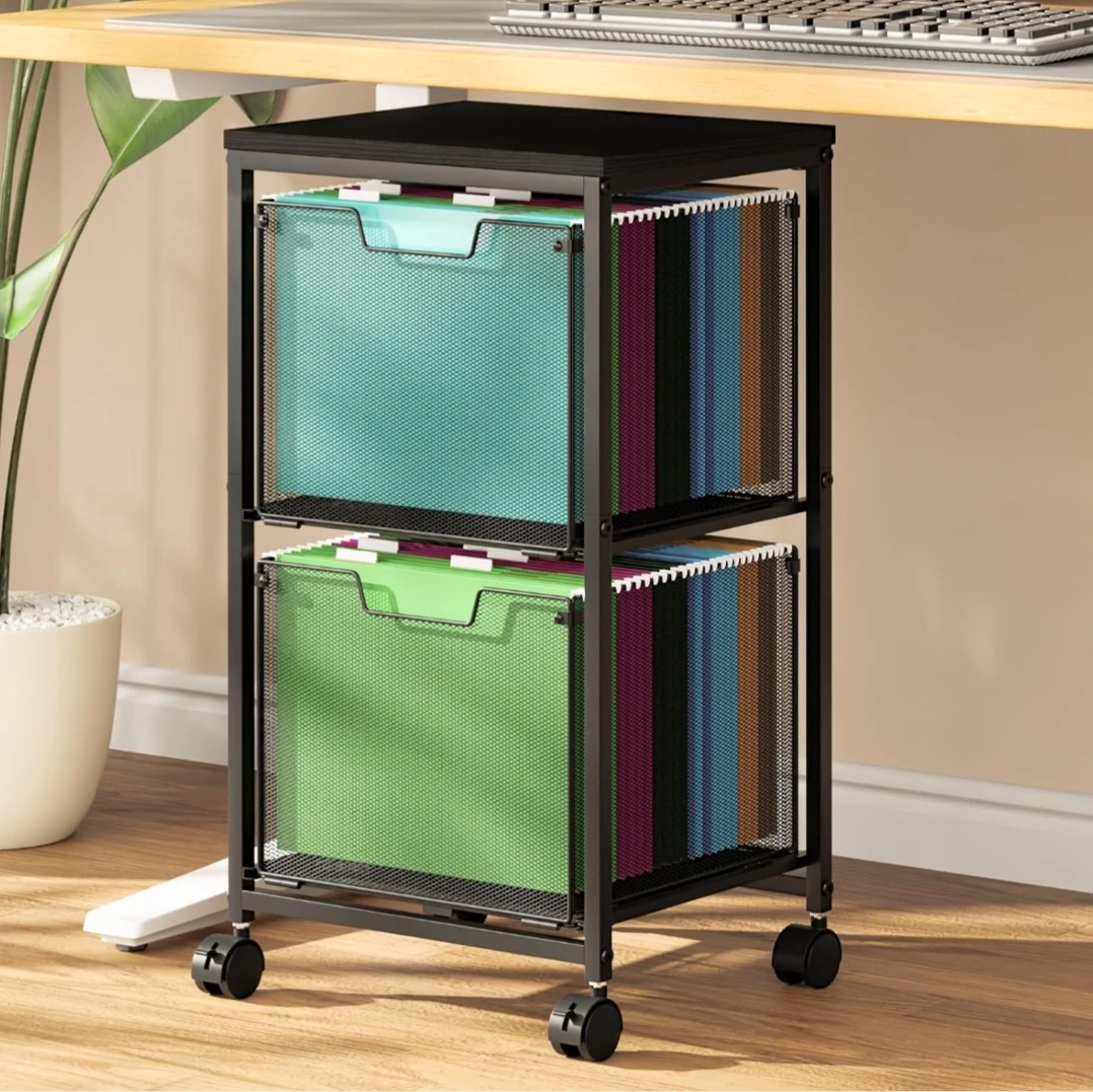 2-Tier Rolling Hanging File Organizer - photo 2