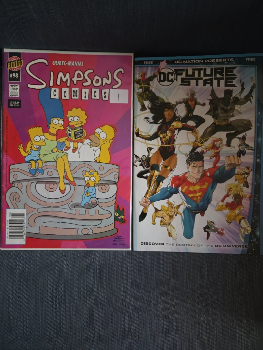 Simpsons Comics #98 and DC Future State Comic Books