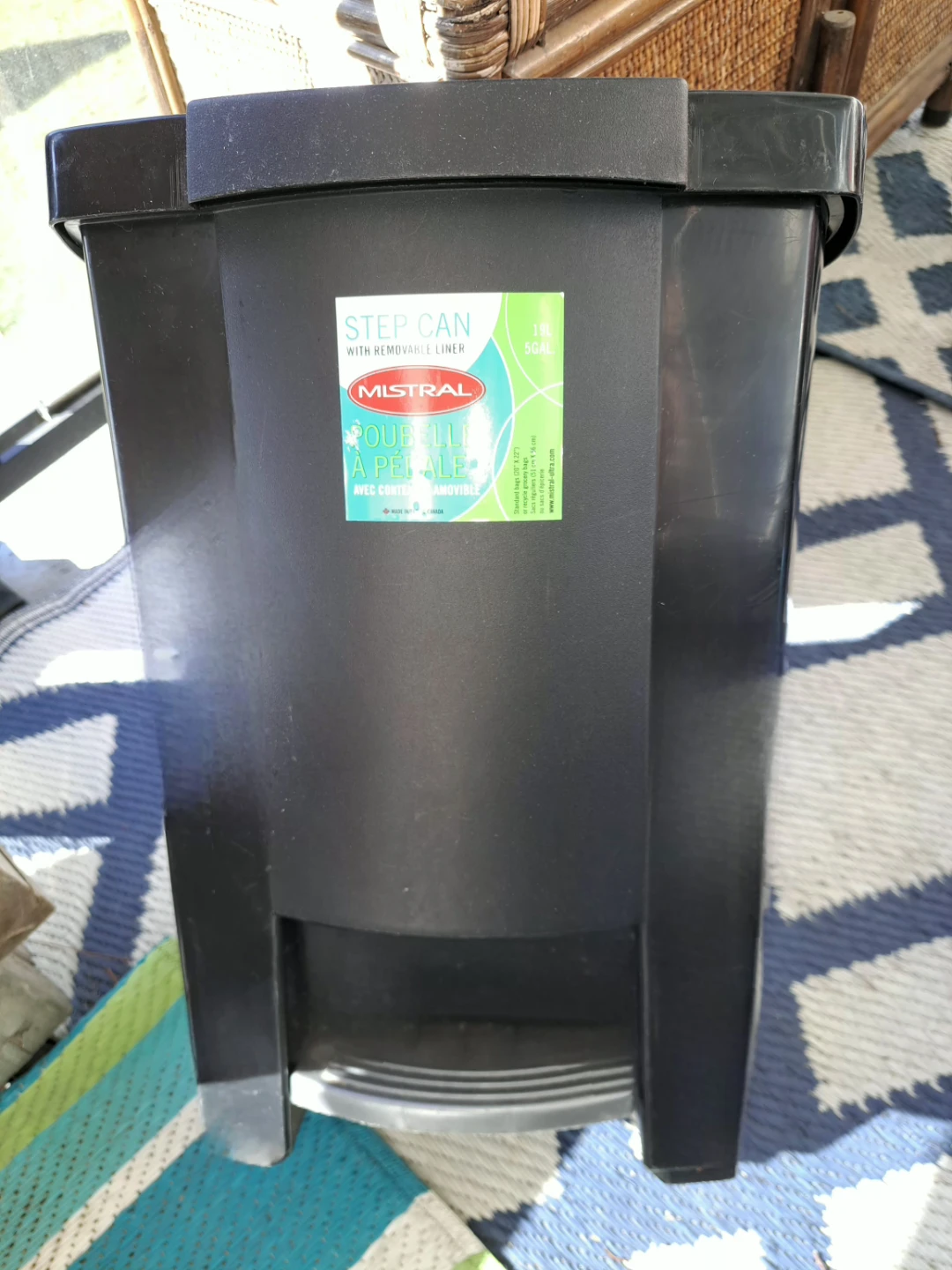 CLEAN & Sanitized 19 Litre (5 Gallon) Step Can