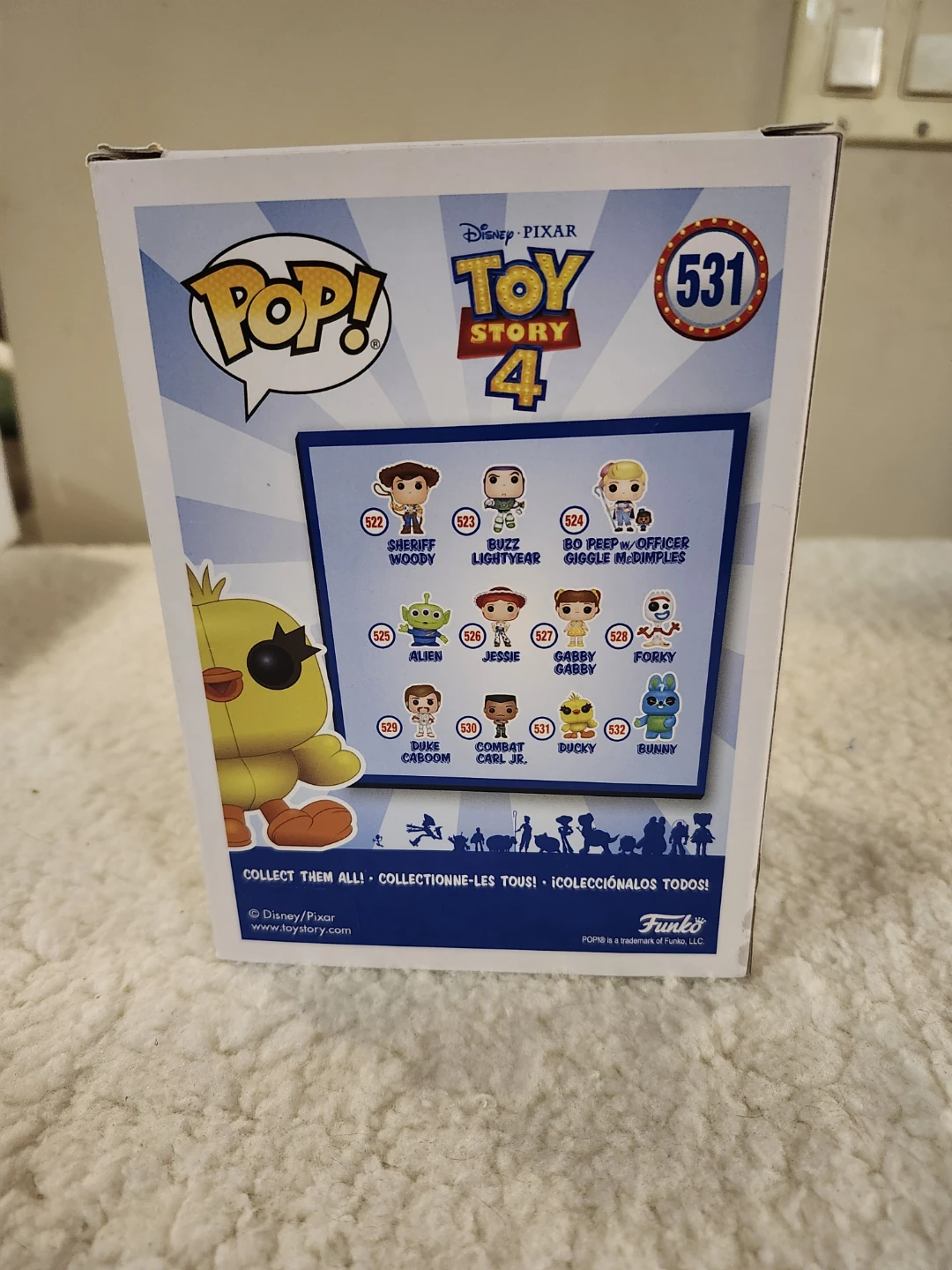 Funko Pop Toy Story 4 Ducky 531 Flocked - photo 5