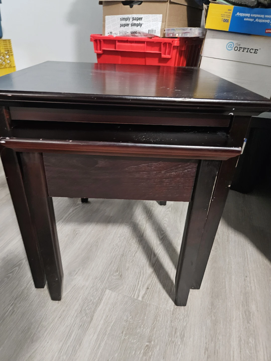 Dark Wood Nesting Tables - photo 2