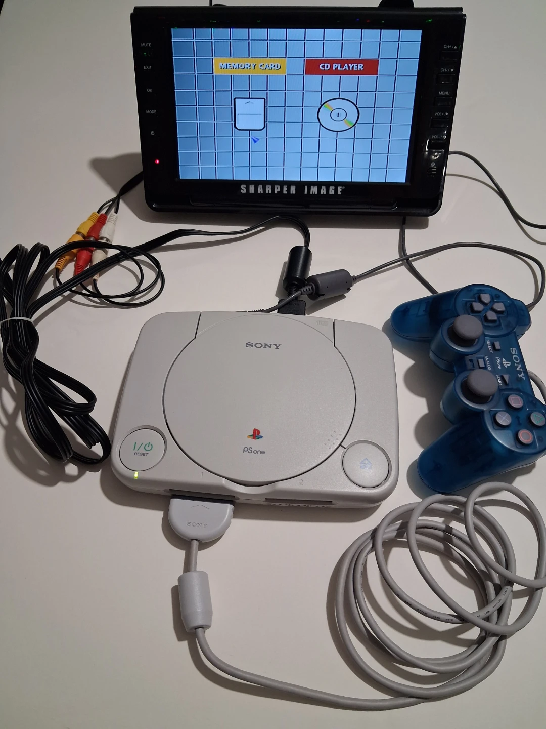 Used sony psone video game console - photo 4