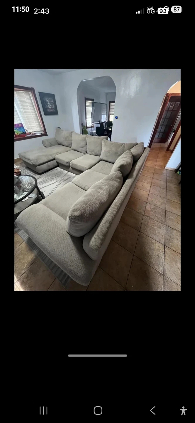 Large U-Shaped Sectional Sofa