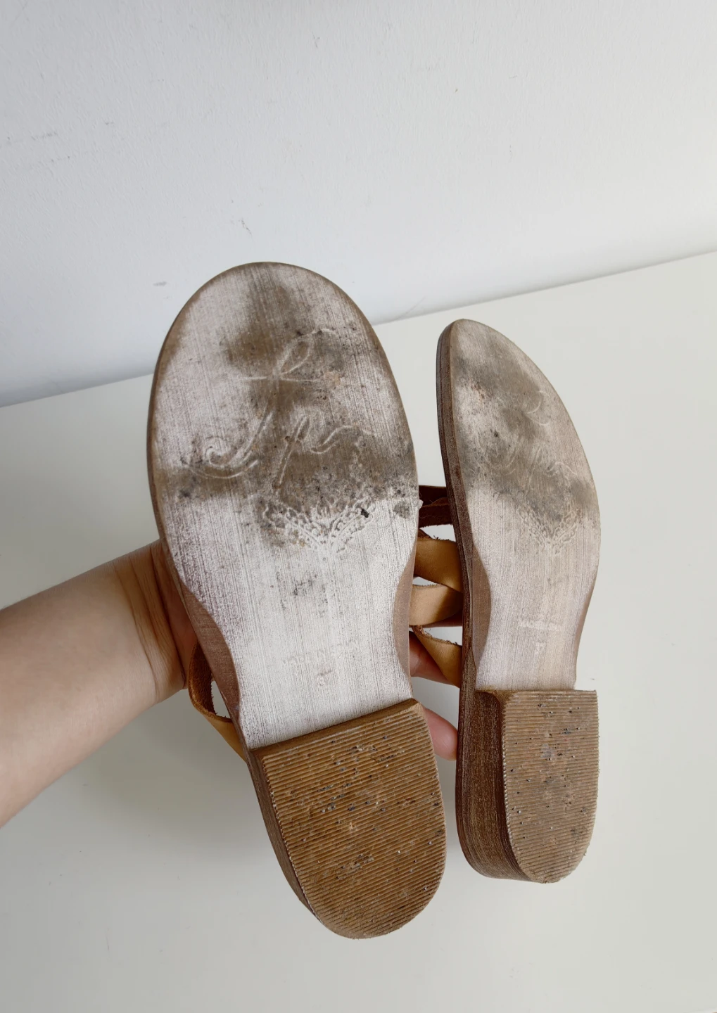 Free People Leather Sandals Tan - photo 5