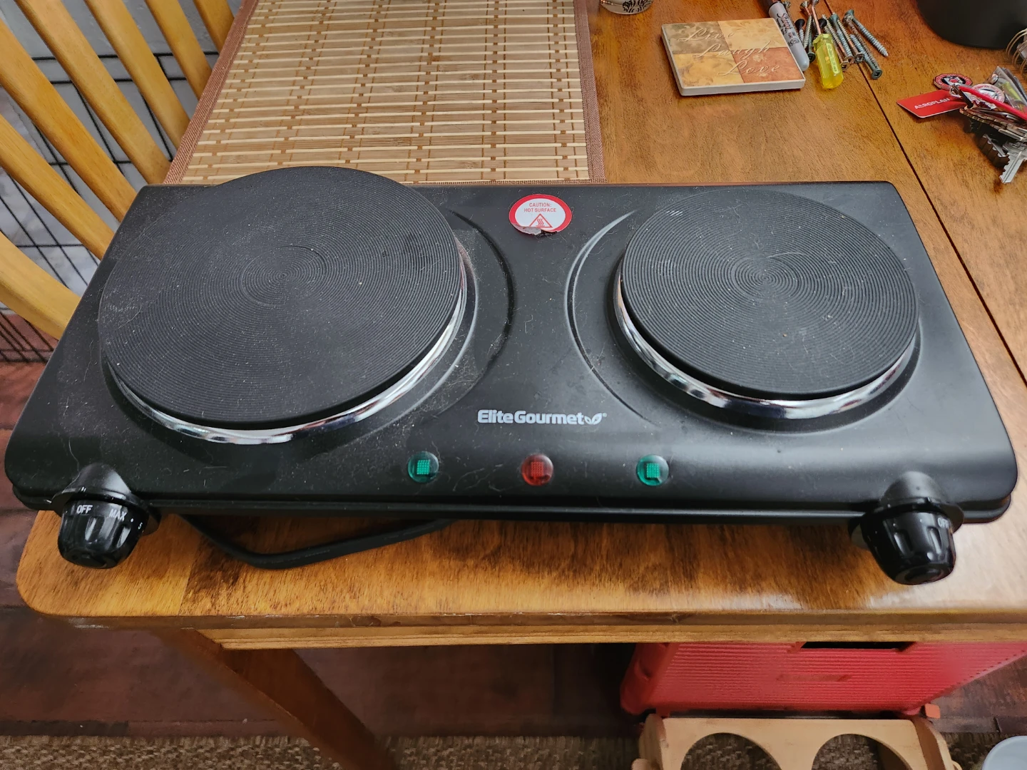 Elite Gourmet Double Burner Hot Plate - photo 2