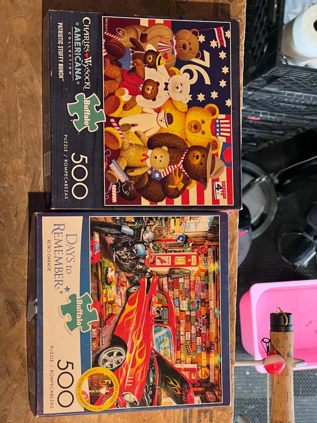 2 Buffalo 500-Piece Jigsaw Puzzles