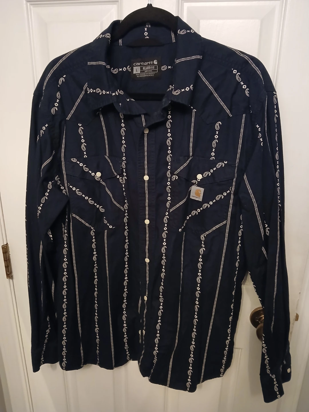 Carhartt Relaxed Fit Paisley Western Shirt