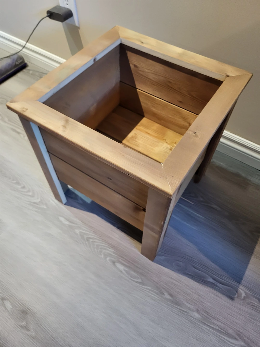 16" Square Wooden Plant Box - photo 2