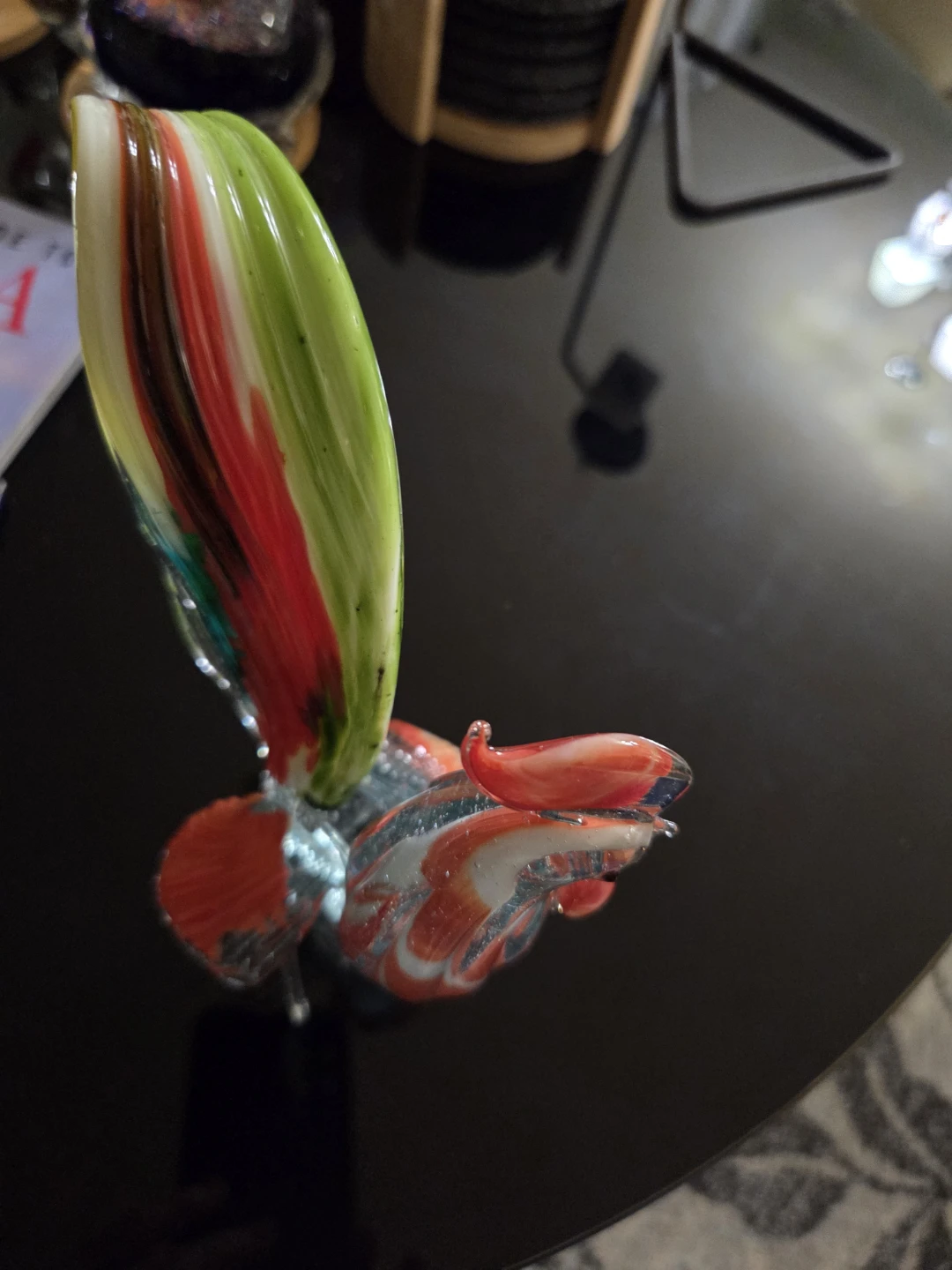 Murano Style Art Glass Rooster Figurine - photo 3