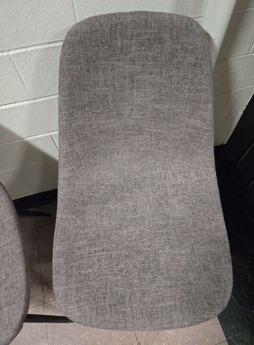 Modern Mid-Century Gray Fabric Dining Chairs Set of 2 - photo 3