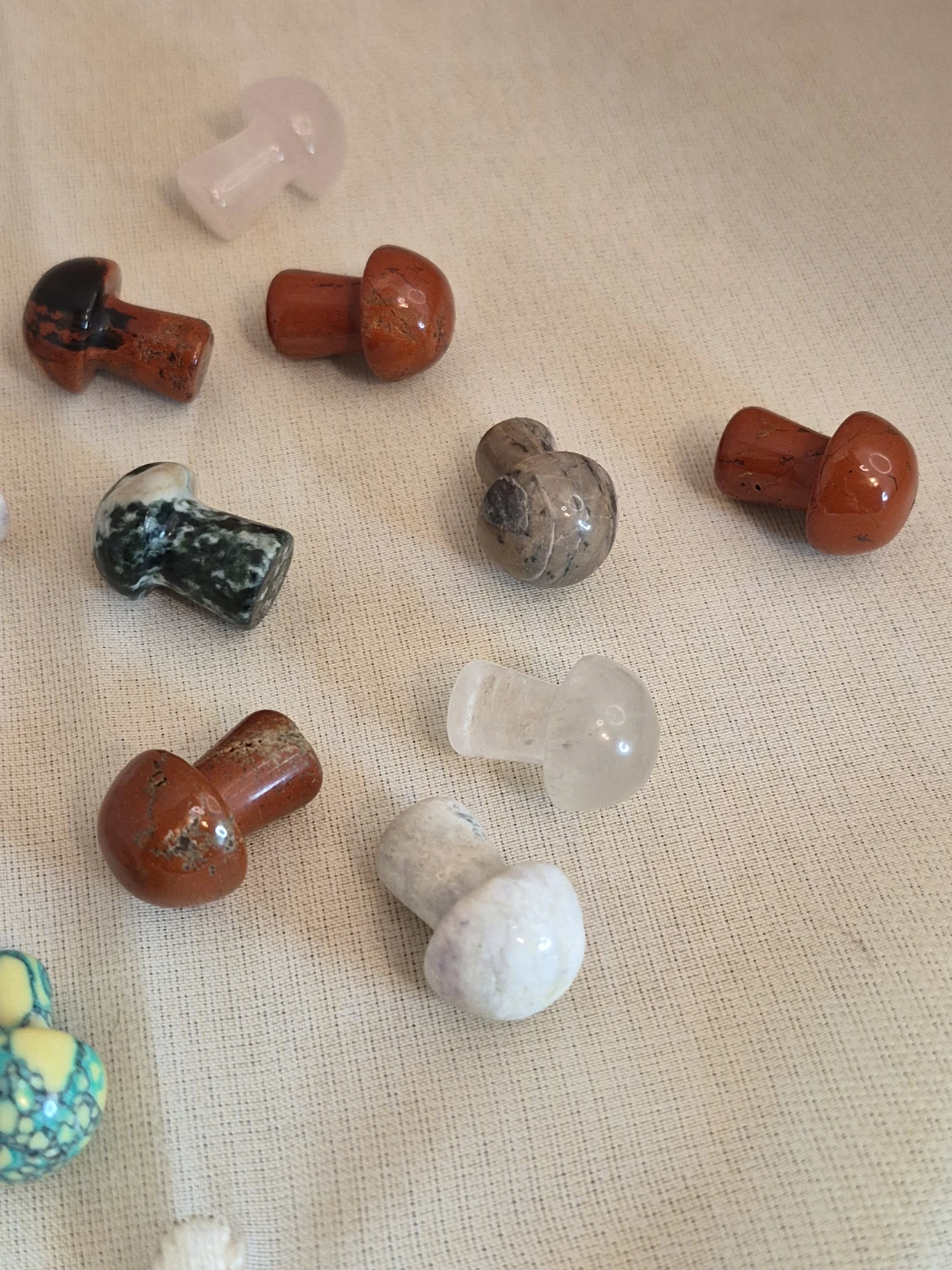 Mix Misc Lot of 16 Little Crystal Mushrooms Brand New Leftovers - photo 4
