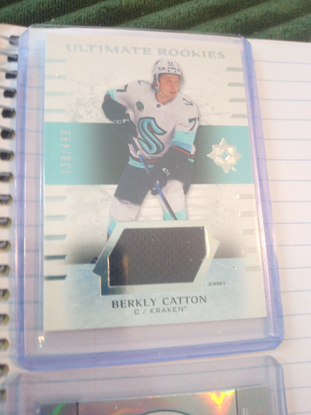 Seattle Kraken autograph patch  and numbered Rookie Hockey Cards - photo 5