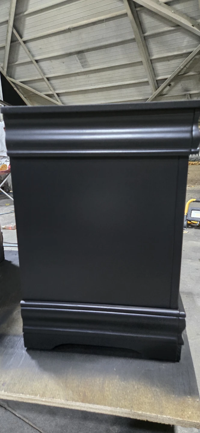 Pair of Matte Black Nightstands - photo 5