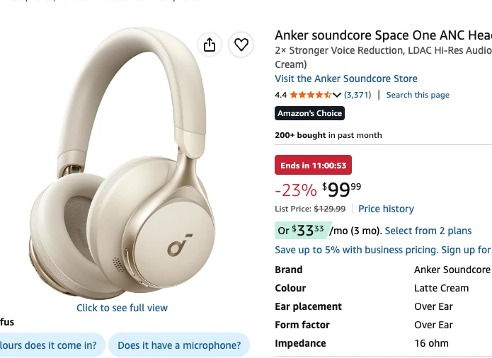 Soundcore Space One Headphones with Noise Cancelling - photo 4