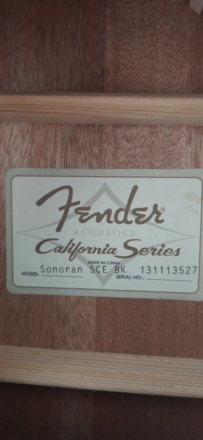 Fender California Series Sonoran SCE BK Guitar - photo 3