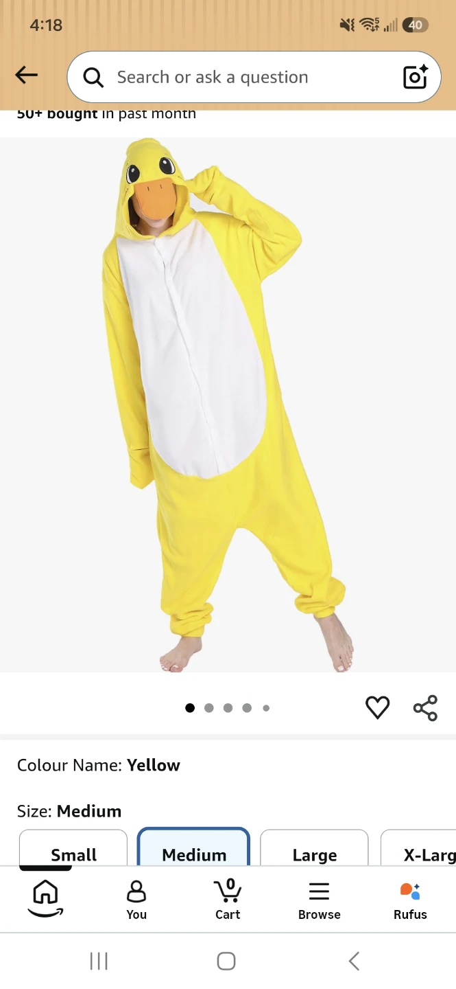 Yellow Duck Kigurumi Onesie