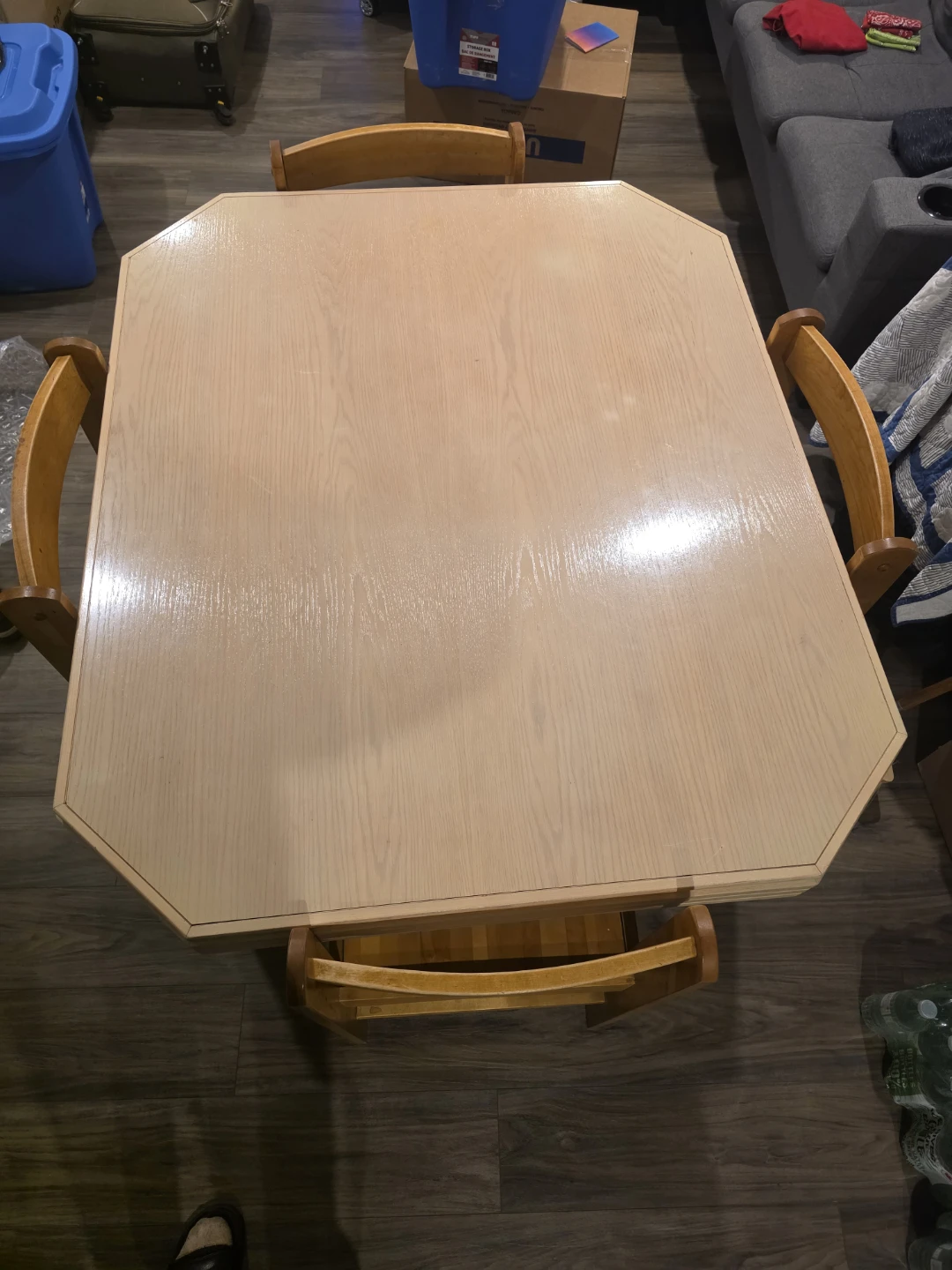 Wooden Dining Table with Four Chairs - photo 2