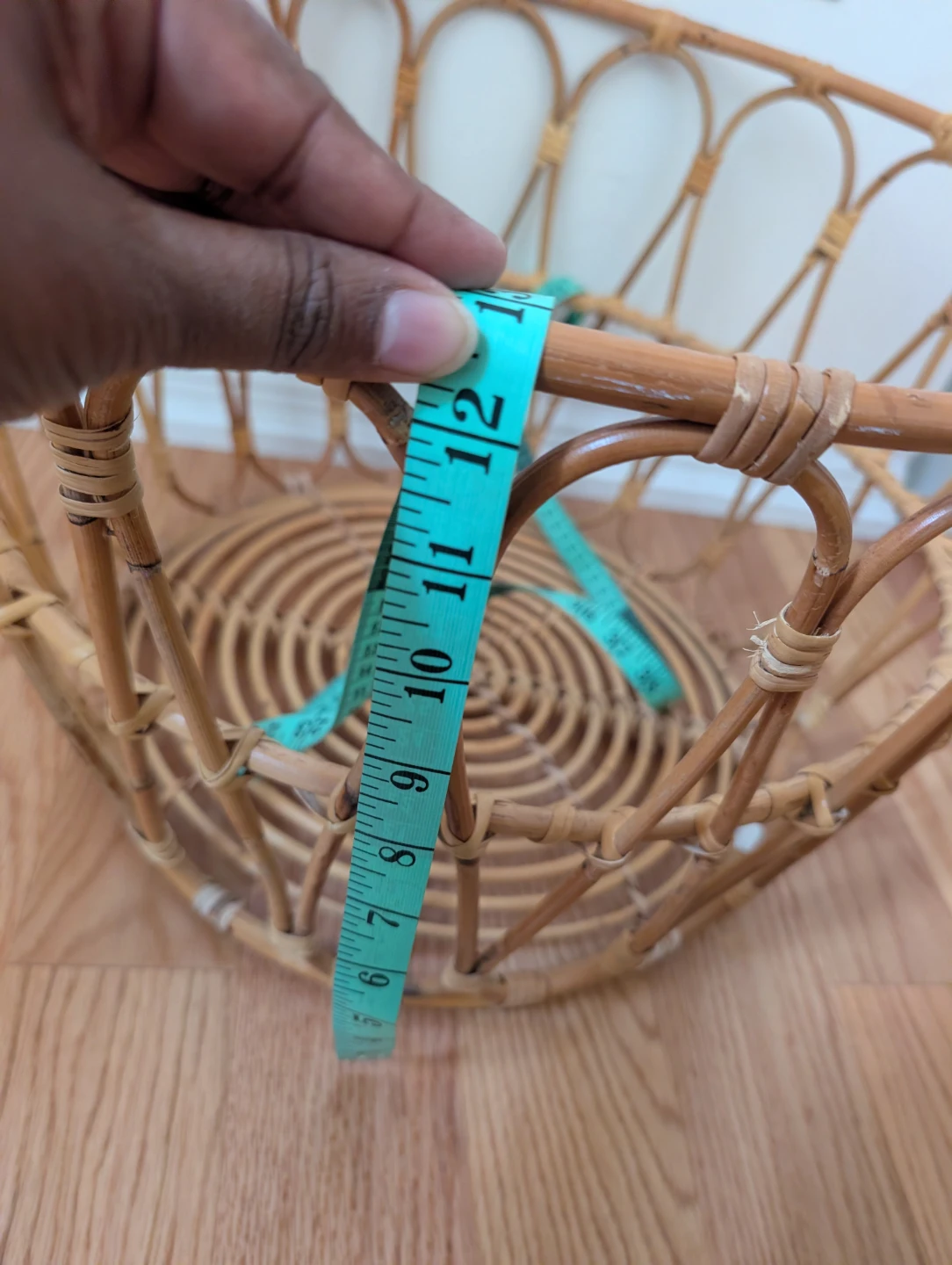 Woven Rattan Storage Basket with Handles - photo 3