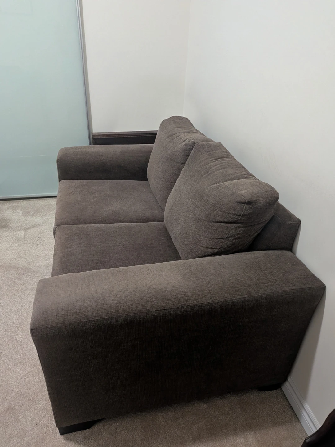 Dark Brown Loveseat - photo 3