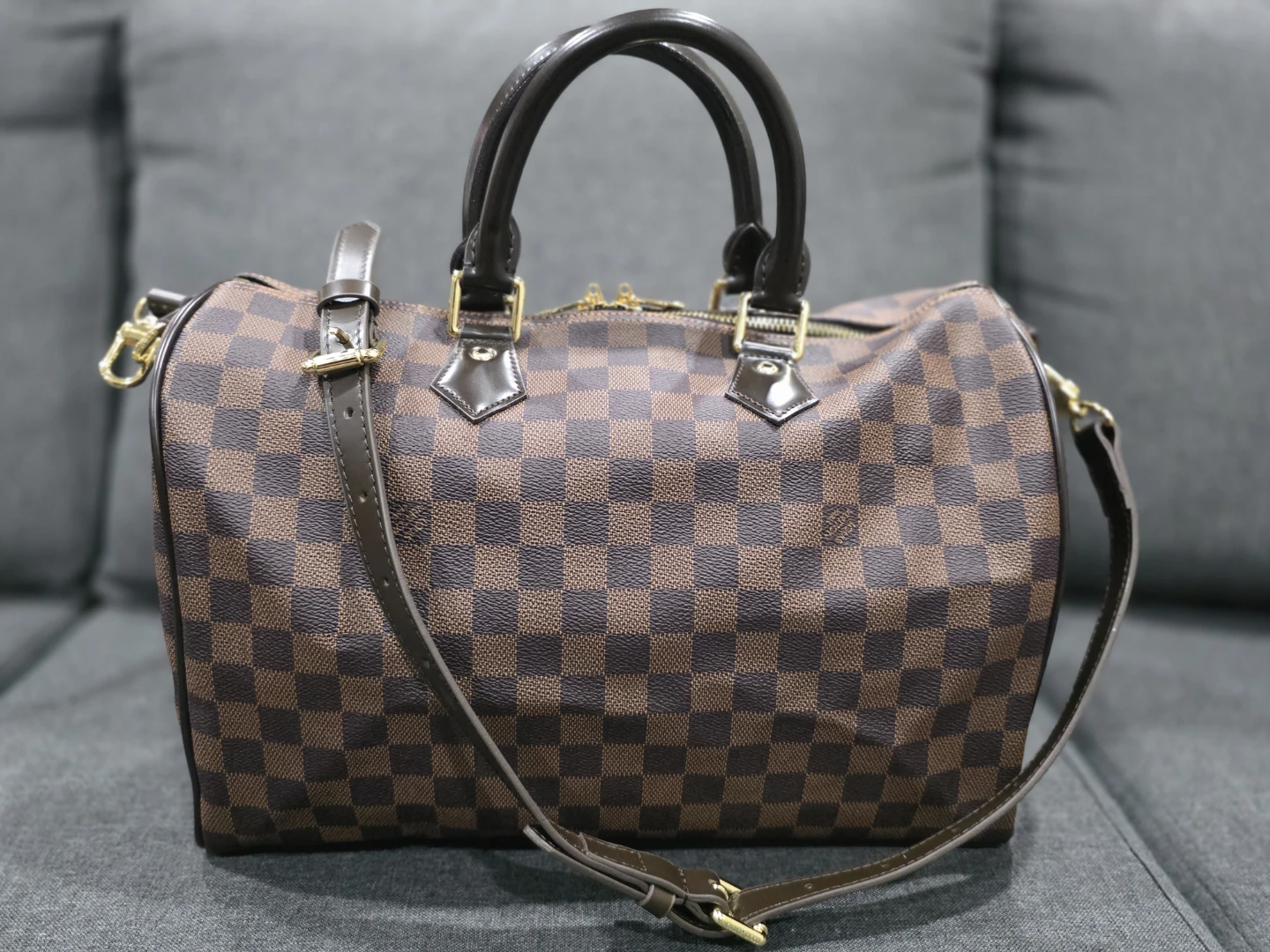 Damier Ebene Speedy Bandouliere 35
