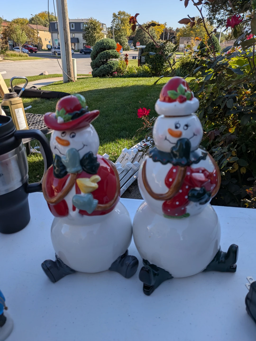Bella Casa Ganz Snowman Salt and Pepper Shakers