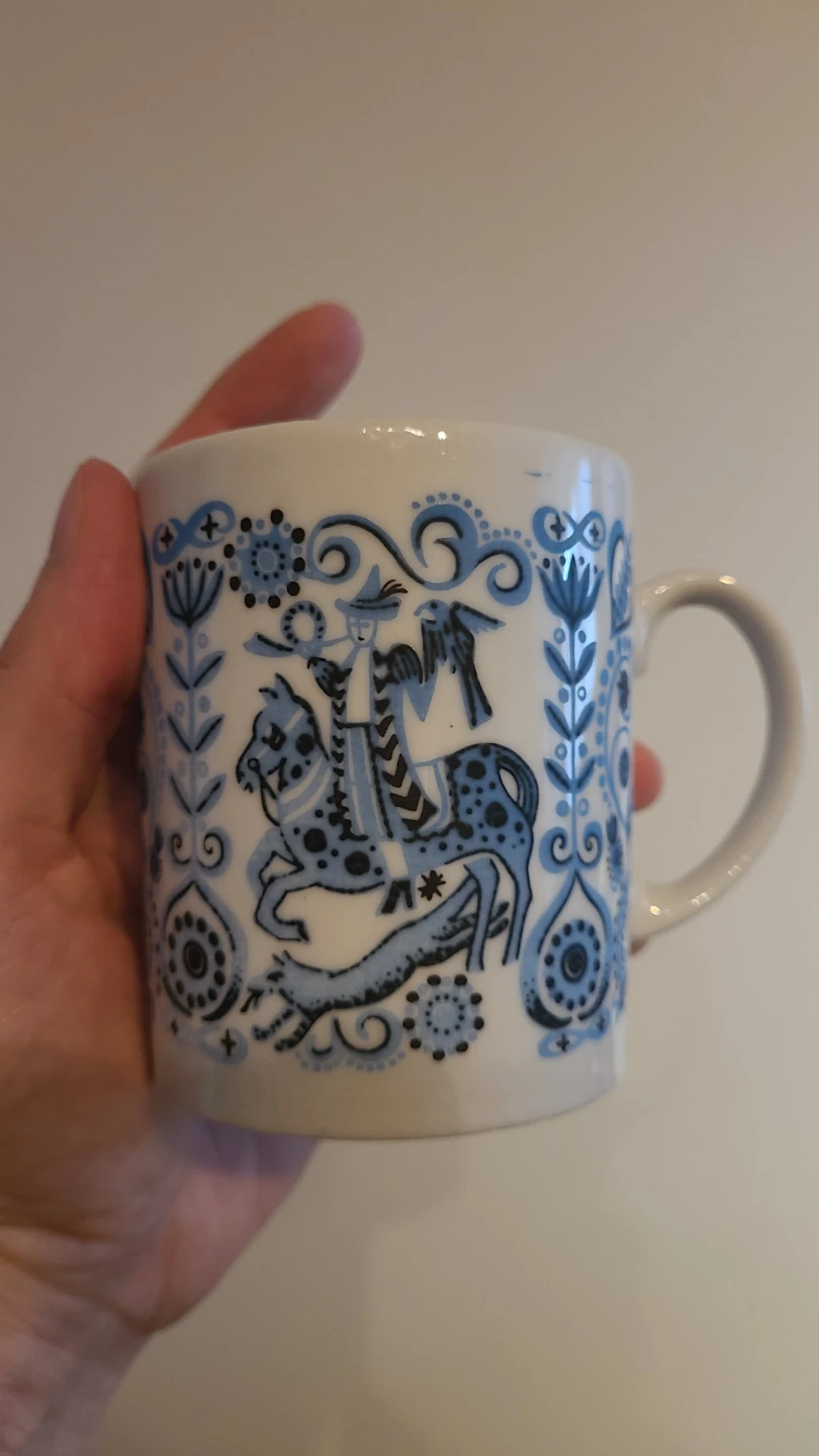 Levco Japan Folk Art Mug 3.5 inches tall