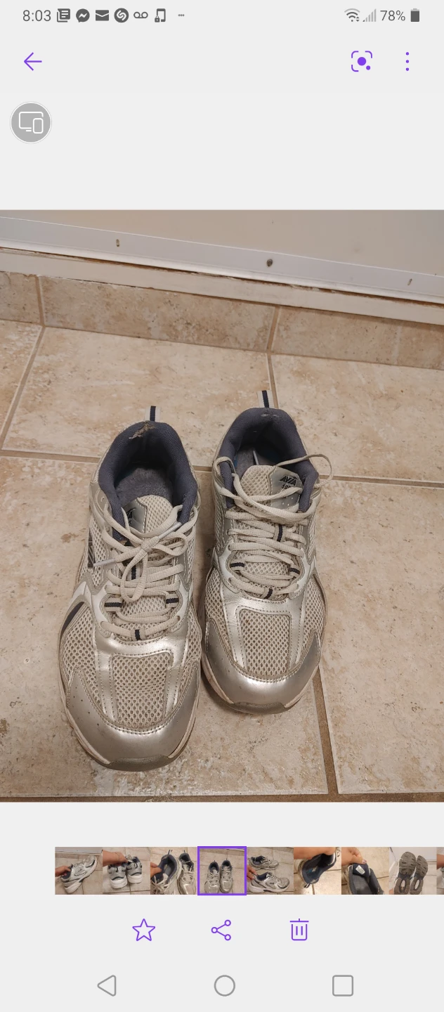 Men's Running Shoes Silver size 10.5 - photo 2