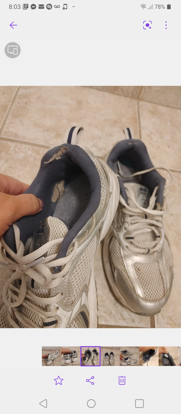 Men's Running Shoes Silver size 10.5 - photo 5