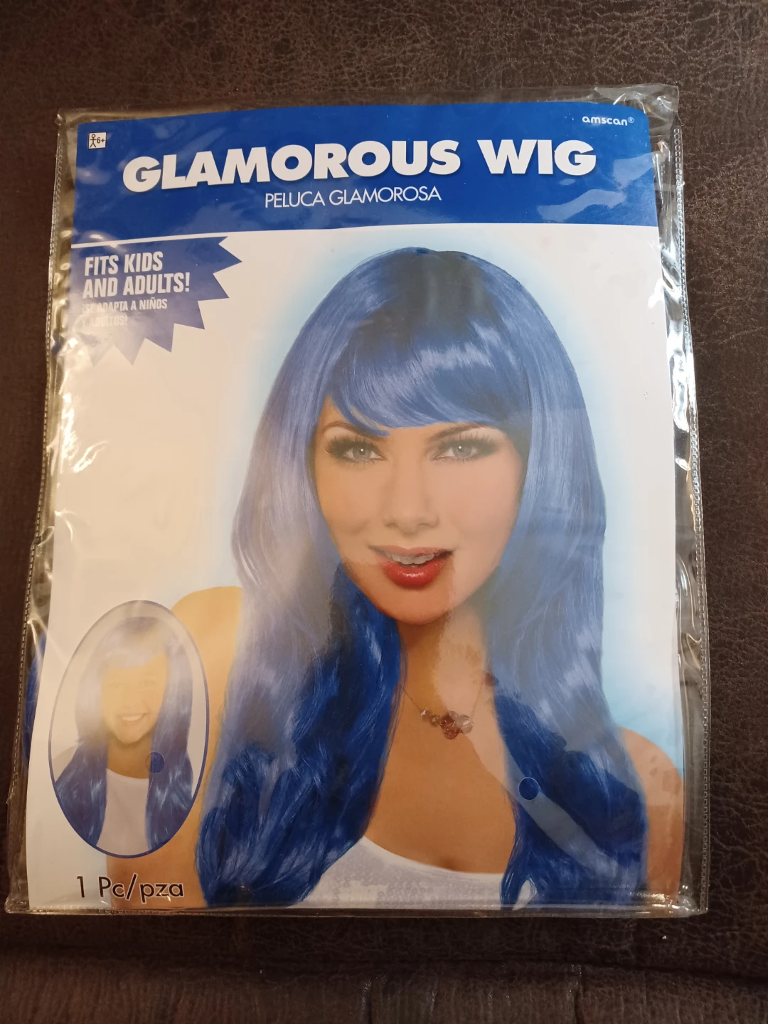 Amscan Glamorous Blue Wig