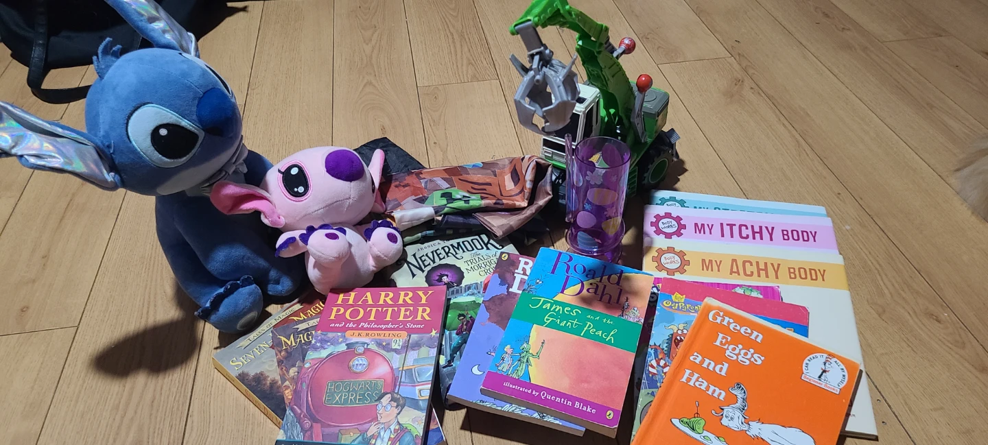 Kids Bundle: Stitch Plushies, Books, and Toys
