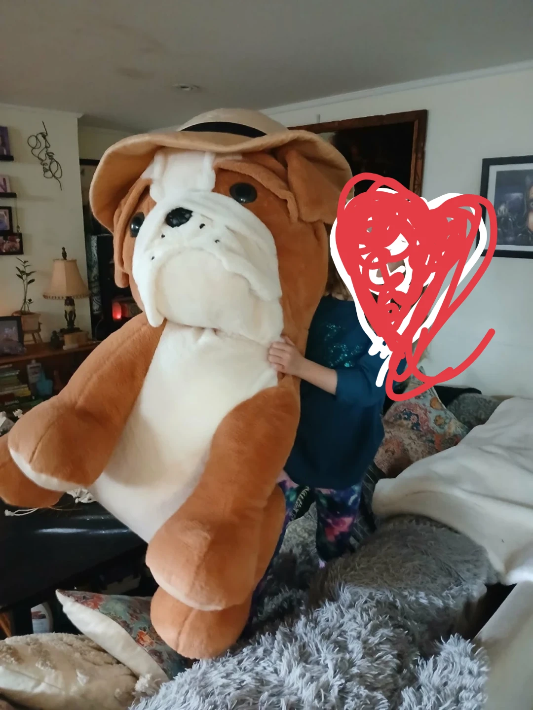 Large Plush Bulldog Stuffed Animal
