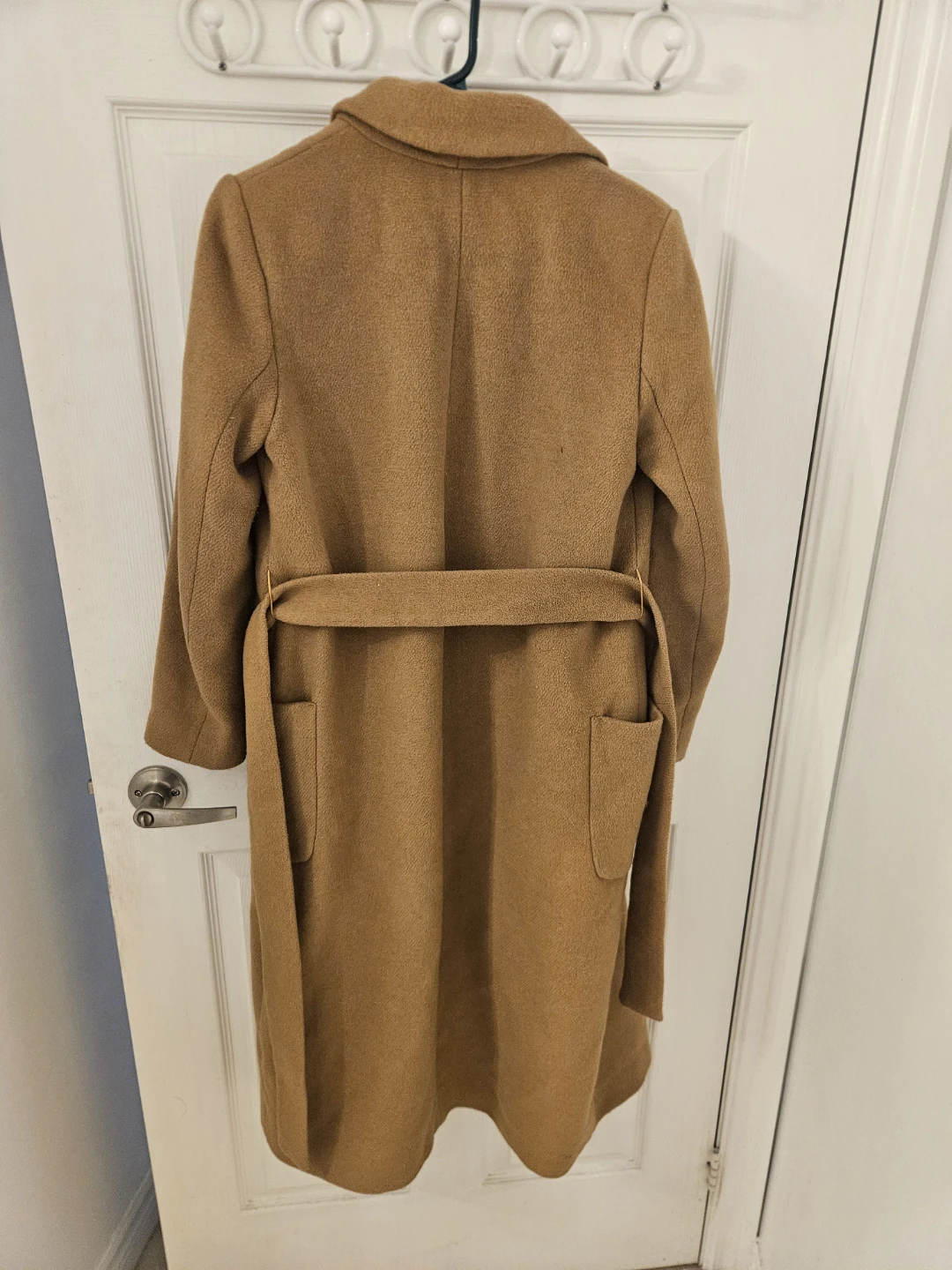 Women topshop beige long coat or jacket size small or medium - photo 2