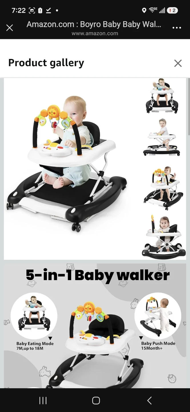 Brand new 5-in-1 Baby Walker and Activity Center