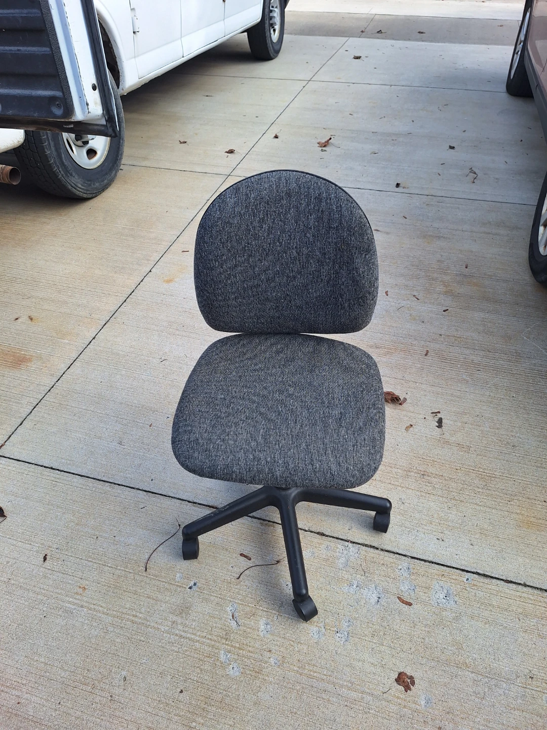 Grey Fabric Office Task Chair