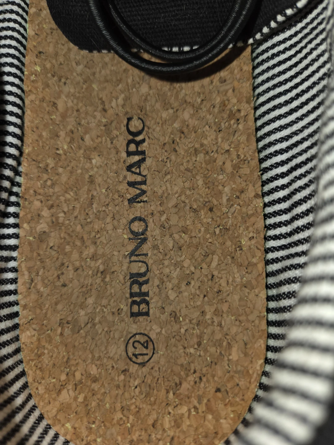 Bruno Marc Black & Striped-Lined Boat Shoes in a Men's 12 - photo 3