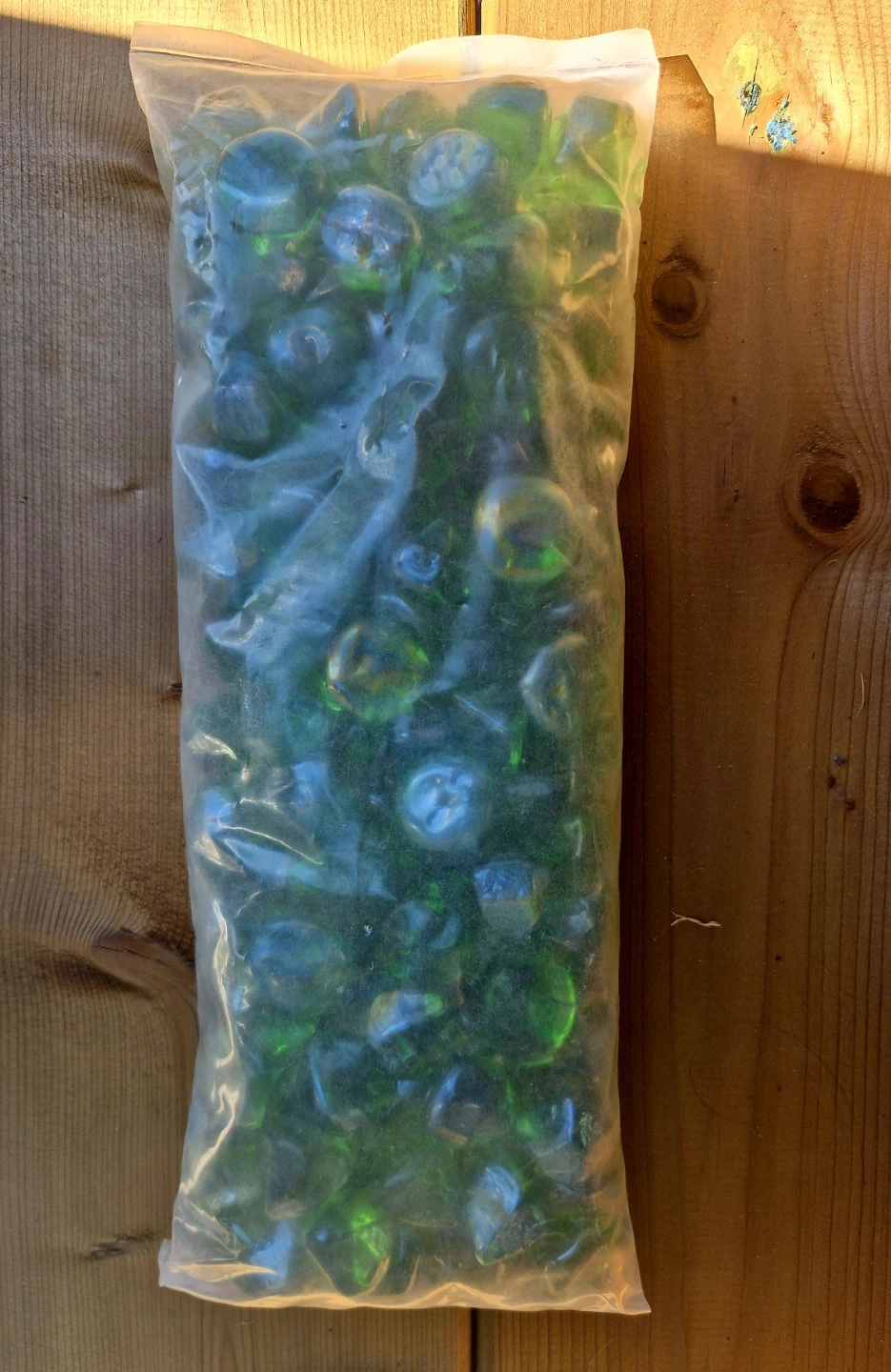 Stanbroil 1/2" Diamonds Fire Glass 3lbs Emerald Green, - photo 4